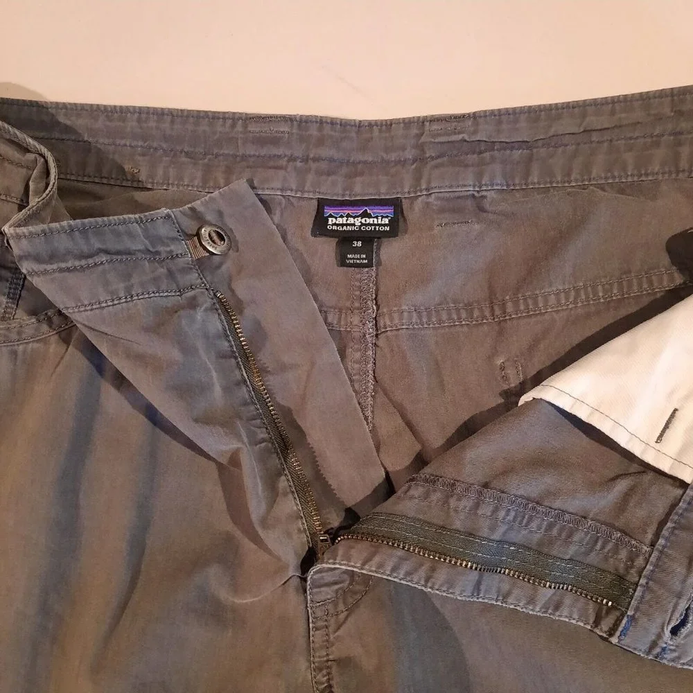 Patagonia Tenpenny Shorts Mens 38 Gray Organic Cotton Nylon Utility Hiking - Picture 5 of 10